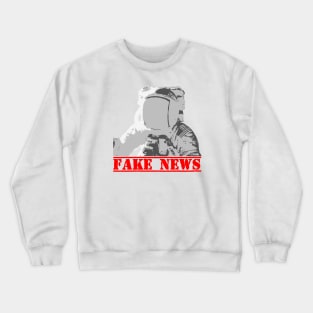 Moon Landing Fake, Truth seeker, Printed Truth Gift Idea! Crewneck Sweatshirt